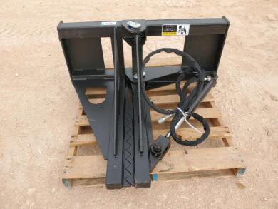 Unused Greatbear Post and Tree Puller, Skid Steer Attachment
