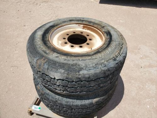 (2) Truck Tires/Wheels 385/65 R 22.5