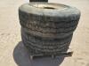 (2) Truck Tires/Wheels 385/65 R 22.5 - 3