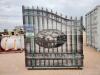 Unused Greatbear 14ft Iron Gate with artwork ''DEER '' in the Middle Gate Frame - 2