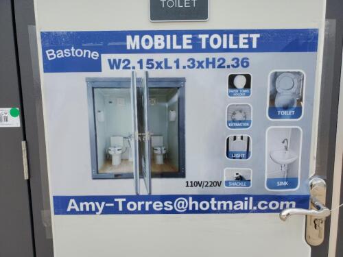 Unused Bastone Portable Toilets with Double Closestools