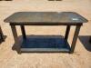 Unused 30'' X 57'' Welding Table with Shelf 5/16'' Top - 2