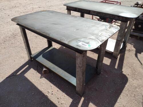 Unused 30'' X 57'' Welding Table with Shelf 5/16'' Top