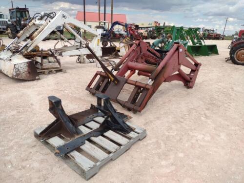 Case International Front End Loader with Bale Fork Attachment