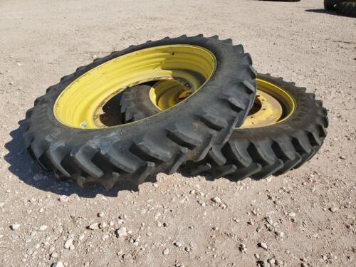 (2) John Deere Wheels w/(1)Good Year Tire (1) Firestone Tire 320/90 R 50