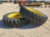 (2) John Deere Duals w/Firestone Tires 480/80 R 50