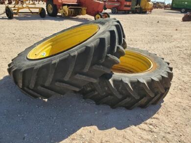 (2) John Deere Wheels w/Michelin Tires 480/80 R 46