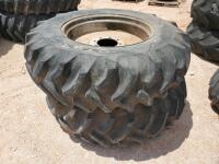 (2) Cotton Stripper Wheels w/Tires 18 4-34