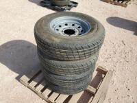 (4) Trailer Wheels w/Tires 235/80 R 16