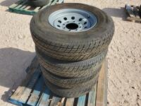 (4) Trailer Wheels w/Tires 235/80 R 16