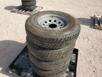 (4) Trailer Wheels w/Tires 235/80 R 16