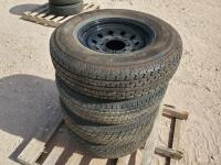 (4) Trailer Wheels w/Tires 235/80 R 16