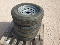 (4) Trailer Wheels w/Tires 205/75 R 15