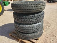 (4) Truck Wheels w/Tires 11.00-20