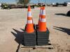 Unused (50) Safety Traffic Cones - 4