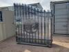 Unused Greatbear 14ft Iron Gate with artwork ''DEER '' in the Middle Gate Frame - 2