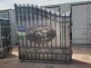 Unused Greatbear 14ft Iron Gate with artwork ''DEER '' in the Middle Gate Frame - 2