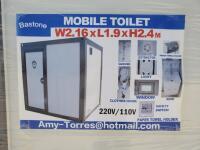 Unused Bastone Portable Toilet with Shower