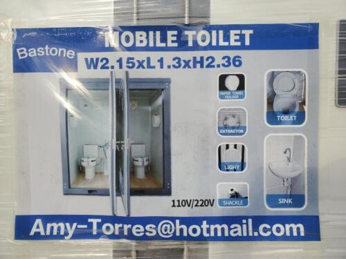 Unused Bastone Portable Toilets with Double Closestools