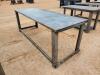 Unused 30'' X 90'' Steel Work Bench w/10ga Top - 4