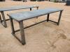 Unused 30'' X 90'' Steel Work Bench w/10ga Top - 6