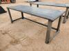 Unused 30'' X 90'' Steel Work Bench w/10ga Top - 7