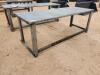 Unused 30'' X 90'' Steel Work Bench w/10ga Top - 3