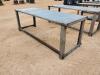 Unused 30'' X 90'' Steel Work Bench w/10ga Top - 4