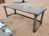 Unused 30'' X 90'' Steel Work Bench w/10ga Top - 7