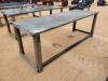 Unused 30'' X 90'' Steel Work Bench w/10ga Top - 3