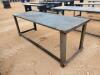 Unused 30'' X 90'' Steel Work Bench w/10ga Top - 4