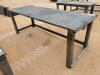 Unused 30'' X 90'' Steel Work Bench w/10ga Top - 7