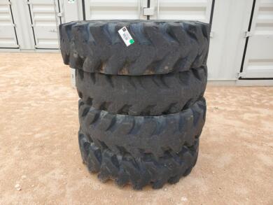 (4) Foam Filled Telehandler Wheels w/Tires