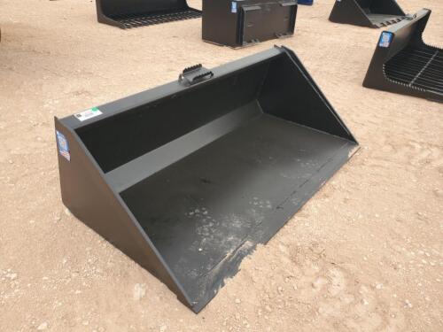 Unused 66'' Skid Steer Bucket w/Single Blade