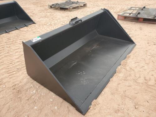 Unused 66'' Skid Steer Bucket w/Single Blade