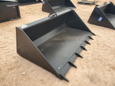 Unused 66'' Skid Steer Bucket w/Teeth