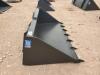 Unused 66'' Skid Steer Bucket w/Teeth - 7