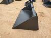 Unused 78'' Skid Steer Bucket w/Single Blade - 12