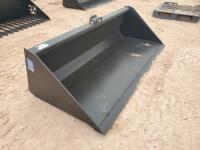 Unused 78'' Skid Steer Bucket w/Single Blade