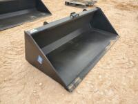 Unused 78'' Skid Steer Bucket w/Single Blade