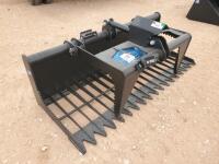 Unused 76'' Single Cylinder Skeleton Grapple Bucket