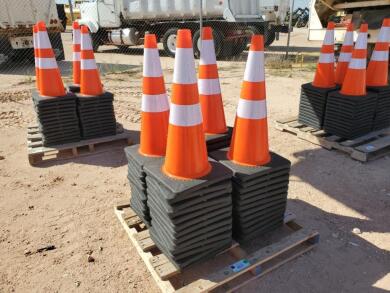 Unused (50) Safety Traffic Cones