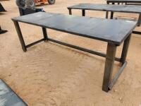 Unused 30'' X 90'' Steel Work Bench w/10ga Top