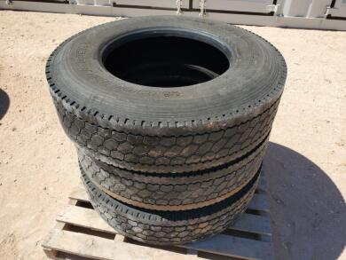 (3) Used Truck Tires 11 R 22.5