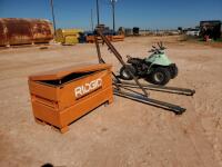 Engine Hoist, Ridgid Toolbox & 4 Wheeler