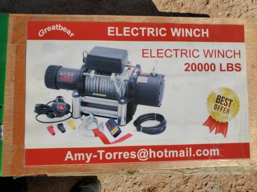 Unused Greatbear Electric 20,000 LBS Winch