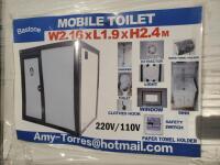 Unused Bastone Portable Toilet with Shower