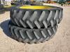 (2) John Deere Wheels w/Tires 480/80 R 46 - 3