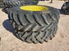 (2) John Deere Duals w/Tires 480/80 R 42 - 4