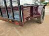 Unused 2022 Gitesa Single Axle Trailer w/Side Walls - 15